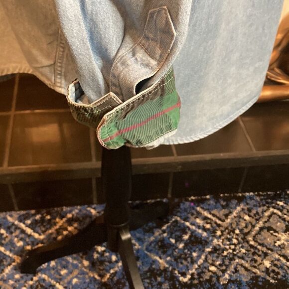 Kristen Paige Sportswear vintage 100% cotton denim look shirt, size large, GUC - Picture 6 of 9